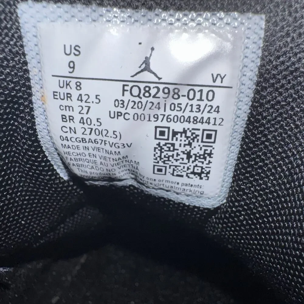 Jordan Max Aura 6 Black White FQ8298-010 Men’s Basketball Shoes Size 9